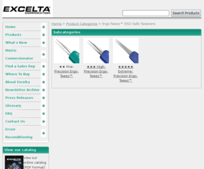 ergotweeze.net: Ergo-Tweez™ ESD Safe Tweezers - Excelta Corporation
