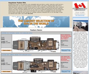 fuzion-rvs.com: Fuzion RVs: Keystone Fuzion Toy Hauler RV Dealer
Save on Keystone Fuzion RVs from the leading dealer in the US - we ship worldwide. Browse the latest floor plans and enjoy discount wholesale prices on all Fuzion Toy Hauler Rvs.