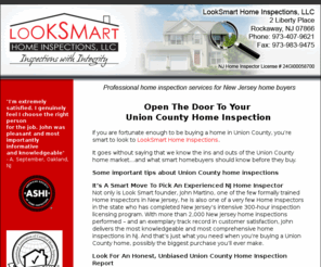 unioncountyhomeinspections.com: Union County Home Inspections - Union County home inspectors
LookSmart Home Inspections, LLC - Professional home inspections by licensed home inspector - John Martino - ASHI and NJ-ALPHI