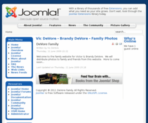 vicdevore.com: Vic DeVore - Brandy DeVore - Family Photos
DeVore Family Website - Vic & Brandy DeVore