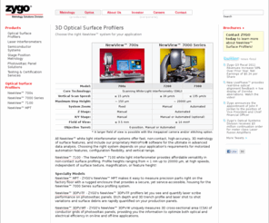 profilometer.net: 3D Optical Surface Profilers (Profilometers) - ZYGO
ZYGO optical profilers (profilometers) are next-generation metrology systems based upon proven, award-winning, and patented, technologies developed by ZYGO.