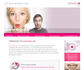 prevensjon.net: Hjemmeside
Velkommen til prevensjon.net...