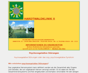 psychovegetative-stoerungen.de: Psychovegetative Störungen beziehen sich auf alle Körperteile oder Körpersysteme
Psychovegetative Störungen haben meist einen chronischen Verlauf und führen häufig zu einer lang dauernden Störung im sozialen, zwischenmenschlichen und familiären Verhalten