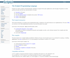 scriptol.net: The Scriptol programming language. Interpreter and Compiler.
