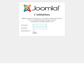 c-initiatives.com: Welcome to C-Initiatives
Joomla! - the dynamic portal engine and content management system