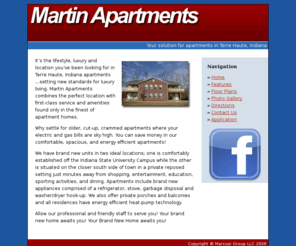 martinapts.com: Martin Apartments :: martinapts.com :: Terre Haute, Indiana apartments
Your source for apartments in Terre Haute, Indiana