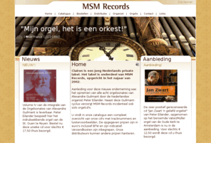 msmrecords.com: Home
MSM Records - Clairon is een jong Nederlands private label. Het label is onderdeel van MSM Records, opgericht in het najaar van 2002.