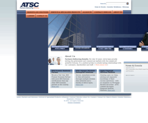 atsc.com: ATSC: Welcome
The official web site of ATS Corporation, a publicly traded IT company serving the government and commercial markets for over 30 years.