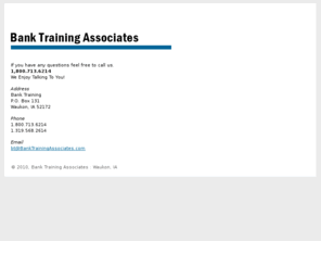banktrainingassociates.com: Bank Training Associates
