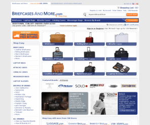 briefcasesandmore.com: Briefcases, Messenger Bags, Laptop Bags, Sleeves, Leather & Mens Briefcases
Briefcases & More offers quality briefcases at affordable prices. Free shipping on most messenger bags, laptop cases, sleeves & briefcases.