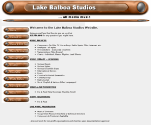 lakebalboastudios.net: Lake Balboa Studios Home Page
Music and Video Production Services in Los Angeles, CA