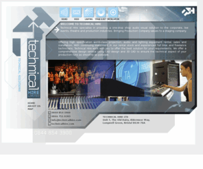 technicalhire.com: Technical Hire
A audio visual production company based in the south-west of England