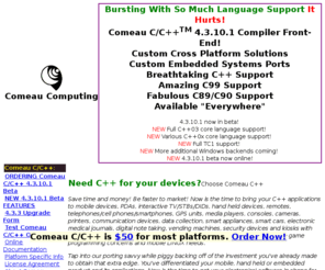 comeaucomputing.com: C   Compilers From Comeau Computing Targeting ANSI/ISO C   Standard / C and C   Compiler for Multi-platform Needs
