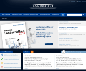 faz-institut.com: F.A.Z.-Institut
Positionierung nach Maß - Analysen, Konzepte, Publikationen, Veranstaltungen