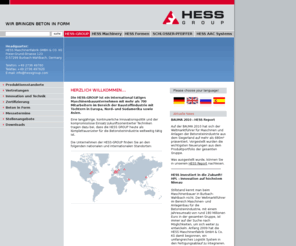 hessgroup.com: Hess-Maschinenfabrik [Unternehmen]
Herzlich Willkommen...