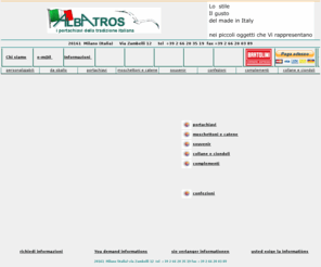 raxar.net: PORTACHIAVI ALBATROS - MILANO
I PORTACHIAVI DI ALBATROS - PORTACHIAVI PER OGNI ESIGENZA - PORTACHIAVI PERSONALIZZATI