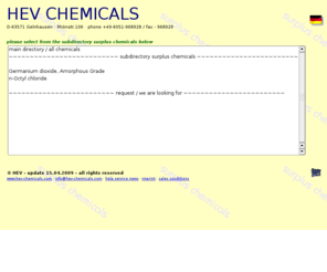 surplus-chemicals.com: Chemicals Marketing of Selected Surplus Chemicals
purchase, sale and marketing of surplus chemicals