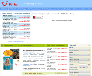 tui.hu: TUI - A szabadság mosolya
TUI - A szabadság mosolya | utazás, üdülés, akciós utak, last minute utak, egzotikus utak, repülojegy, üdülési csekk