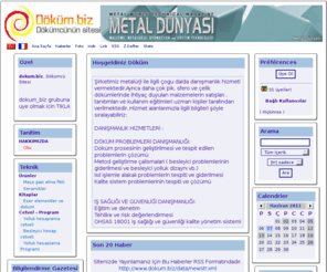 dokum.biz: Döküm ; dökümcüler portali
Döküm : Metalürji, döküm, satis, paylasim, teknik portali  