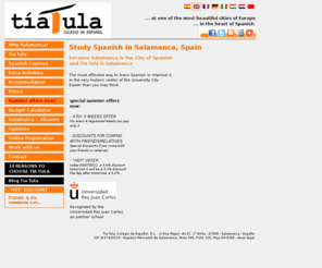 learnspanishinsalamanca.es: Study Spanish in Salamanca, Spain - Tía Tula Spanish Language School
Spanish Courses in Salamanca, Spain. Come to learn Spanish to our lovely school in the center of the known as 'City of Spanish'.