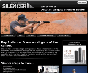 ndsilencer.com: DAKOTA's Largest Silencer Dealer
Dakota's Largest Silencer Dealer- Nouth Dakota Class 3 Dealer