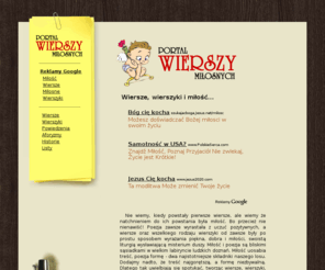 xn--miosne-4db.info: Wiersze, wierszyki i miłość - Portal Wierszy Miłosnych
Wiersze oraz wierszyki miłosne, czyli największy zbiór wierszy miłosnych w Internecie. Poezja miłosna znanych poetów oraz krótkie wierszyki o miłości.