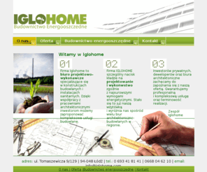 iglohome.com: Iglohome- budownictwo energooszczędne
studio architektoniczne 