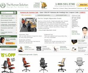 thehumansolution.org: Selling ergonomic chair, monitor arm, keyboard tray, computer desk, Humanscale, and other products
Selling ergonomic chair, monitor arm, keyboard tray, computer desk, Humanscale, and other products