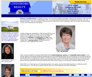 lindsborg-realty.com: Lindsborg Realty - Your Lindsborg Real Estate Agent
Lindsborg Realty offers quality real estate services to buyers and sellers in central Kansas. Lindsborg Realty is your quality source for Lindsborg real estate and real estate listings in the Lindsborg area.  For Lindsborg real estate, contact Lindsborg Realty. Lindsborg Realty specializes in residential and rural listings as well as building sites for new home construction.