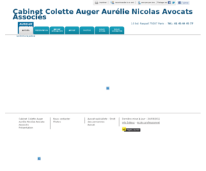 augernicolas.com: Avocat spécialiste - Cabinet Colette Auger Aurélie Nicolas Avocats Associés à Paris
Cabinet Colette Auger Aurélie Nicolas Avocats Associés - Avocat spécialiste situé à Paris vous accueille sur son site à Paris