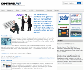 dntms.net: DNTMS Network
Domain Names That Makes Sense Network