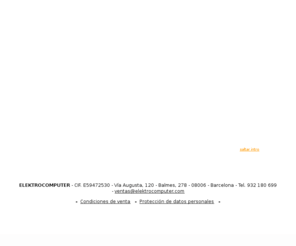 elektrocomputer.com: ELEKTROCOMPUTER
ELEKTROCOMPUTER informatica y servicios. Distribuidor certificado Sage SP Eurowin  Servicio tecnico, venta ContaPlus FacturaPlus Evolucion TPVplus, SQL8 Solution 2011. Migracion de datos. Programas Sectoriales.Instalacion Parametrizacion Antivirus Sistemas. Consultoria Hardware Software. Asesoria Informatica, Reparaciones, Mantenimientos. Plan contable reforma fiscal 2012 Modelo. EDELWEISS UNETE A