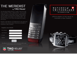 meridiistphone.com: Meridiist Mobile Phone by TAG Heuer
The Meridiist Phone at Watches of Switzerland, Official Australian Retailer of TAG Heuer watches and products.