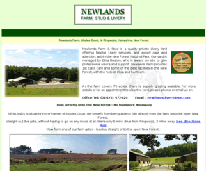 newforestlivery.com: Newlands Farm, Stud & livery in the New Forest, Hampshire Livery Yard,nr Dorset. Home bred horses & ponies for sale.
Newlands Farm Stud & Livery, in the New Forest. Nr Ringwood,New Forest,Hampshire. Direct Riding onto The New Forest. Horses For Sale, Ponies For Sale. No Roadwork necessary