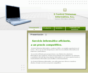 2control.net: 2 Control Sistemes Informàtics, S.L. - Presentación
