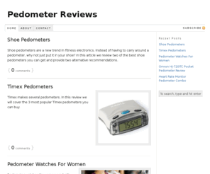 pedometer-reviews.net: Pedometer Reviews
Read our pedometer reviews before buying. Find the best pedometer for you!