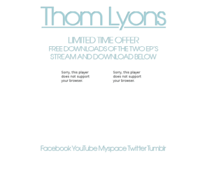 thomlyons.com: Thom Lyons - Singer Songwriter
The official website for Portland Oregon based singer-songwriter Thom Lyons