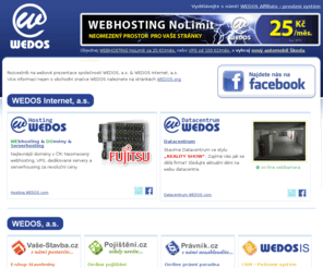 wedos.com: WEDOS, a.s. - rozcestník
Rozcestník webových prezentací společnosti WEDOS, a.s., Hluboká nad Vltavou