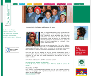 a-e-t.org: Bienvenue sur le site de l'Aide à l'Enfance Tibétaine
L'AET soutient la scolarité des enfants réfugiés tibétains et finance des projets de développement en Inde et au Népal. Association loi 1901.