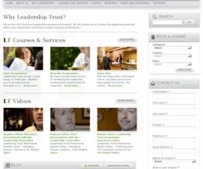 centreforcivilsociety.org: Leadership Trust home - Leadership Trust
Leadership development and training courses with the Leadership Trust experts - how your business can benefit from a leading leadership development programme or venue hire from the Leadership Trust