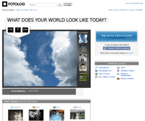 fotolog.com: Fotolog - Share photos. Make friends. It's easy!
Fotolog is the world's leading photo-blogging and social networking website.