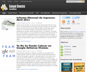 ganardineroadsense.net: Ganar Dinero con AdSense
Trucos y consejos para ganar dinero con adsense. empieza a ganar dinero con google adsense gracias a los trucos y consejos que harán maximizar tus ganancias con adsense.