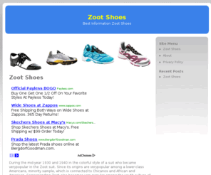 zootshoes.org: Zoot Shoes
Here's essential information on Zoot Shoes. We have the best resources for Zoot Shoes. Check it out for yourself!