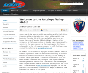 avmensbaseball.com: Welcome to the Antelope Valley MABL!
Antelope Valley Baseball, AVMABL.
Don't go soft, Play hardball!