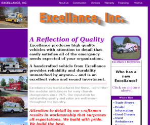 excellance.com: Excellance, Inc.
Excellance, Inc. manufacturers quality emergency vehicles.