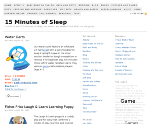 15minutesofsleep.com: 15 Minutes of sleep
I only get 15 minutes sleep each night due to my baby daughter