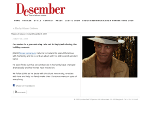 decemberthemovie.info: Desember — -a film by Hilmar Oddsson.
Desember a movie by Hilmar Oddsson 2009