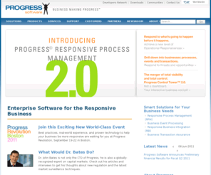mifidjournal.org: Operational Responsiveness, Complex Event Processing & SOA Infrastructure | Progress Software
Progress supplies business application platform, complex event processing, and SOA infrastructure software for operational responsiveness.