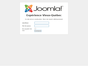 experiencevieuxquebec.com: Expérience Vieux-Québec
Joomla! - le portail dynamique et système de gestion de contenu