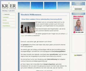 krier-web.de: Krier-Web - Wir gestalten Ihren individuellen Internetauftritt
Krier-Web realisiert individuelle und dynamische Webpräsenzen für Firmen im Internet. Dabei wird auf Usability, Suchmaschinenoptimierung und viele andere Leistungen geachtet.